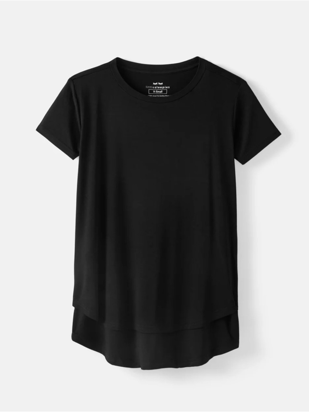Little Sleepies Black Short-Sleeve maternity and Nursing shirt